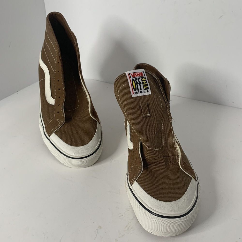 Vans Brown Canvas SK8-HI 138 Decon SF Sneakers - Unisex Shoe M-9 W-10.5